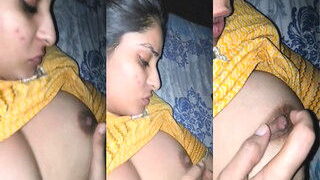 Cute Desi Girl Boobs Pressing By Lover | Viral MMS Desi