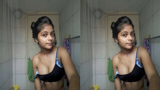 Horny Lankan Girl Shows Boobs | Viral MMS Desi