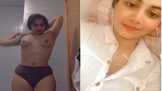 Sexy Desi Girl Shows Her Boobs And Pussy Part 1 | Viral MMS Desi