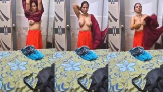 Sexy Desi Wife Boobs Video Capture | Viral MMS Desi