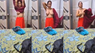 Sexy Desi Wife Boobs Video Capture | Viral MMS Desi
